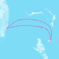 Freedom of the Seas June 13, 2025 itinerary map