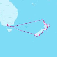 Grand Princess January 8, 2024 itinerary map