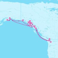Grand Princess May 6, 2025 itinerary map