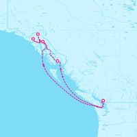 Grand Princess May 27, 2025 itinerary map