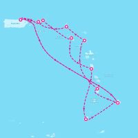 Grand Princess October 12, 2025 itinerary map