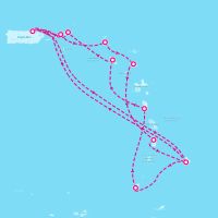 Grand Princess October 19, 2025 itinerary map