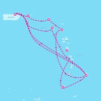 Grand Princess November 2, 2025 itinerary map