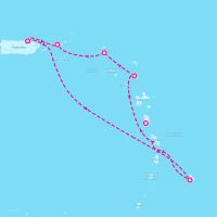 Grand Princess November 16, 2025 itinerary map