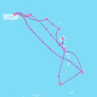 Grand Princess December 14, 2025 itinerary map