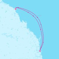 Grand Princess December 17, 2025 itinerary map