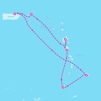 Grand Princess December 21, 2025 itinerary map