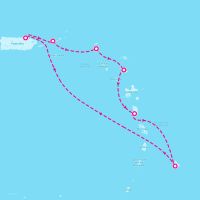 Grand Princess March 8, 2026 itinerary map