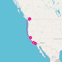 Grand Princess September 19, 2026 itinerary map
