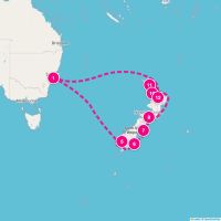 Grand Princess November 3, 2026 itinerary map