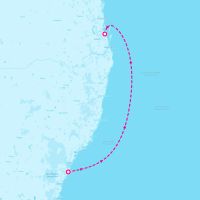 Grand Princess December 9, 2026 itinerary map