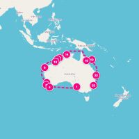 Grand Princess April 8, 2027 itinerary map