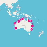 Grand Princess April 13, 2027 itinerary map