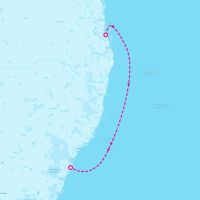 Grand Princess April 28, 2027 itinerary map