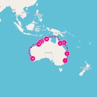 Grand Princess April 30, 2027 itinerary map
