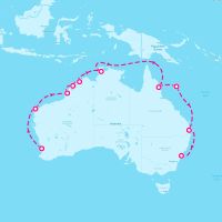 Grand Princess May 17, 2027 itinerary map