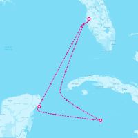Grandeur of the Seas July 20, 2024 itinerary map