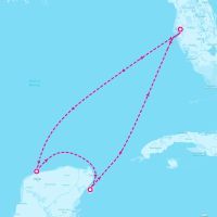 Grandeur of the Seas July 29, 2024 itinerary map