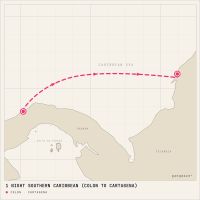 Grandeur of the Seas April 17, 2027 itinerary map