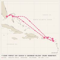 Hero of the Seas December 30, 2027 itinerary map