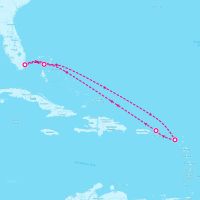 Icon of the Seas May 18, 2024 itinerary map