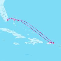 Independence of the Seas December 14, 2025 itinerary map