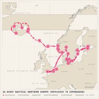 Insignia July 14, 2027 itinerary map