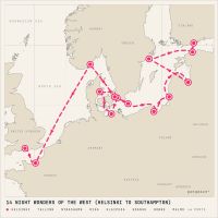 Insignia August 19, 2027 itinerary map
