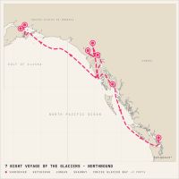 Island Princess July 5, 2028 itinerary map