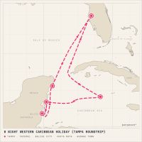 Jewel of the Seas December 20, 2026 itinerary map