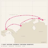 Jewel of the Seas January 3, 2027 itinerary map