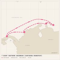 Jewel of the Seas February 14, 2027 itinerary map