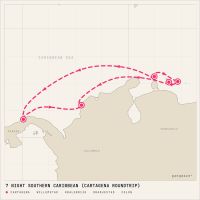 Jewel of the Seas March 28, 2027 itinerary map