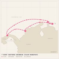 Jewel of the Seas April 3, 2027 itinerary map
