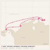 Jewel of the Seas April 11, 2027 itinerary map