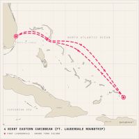 Jewel of the Seas December 6, 2027 itinerary map