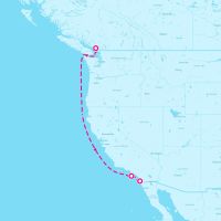 MS Koningsdam October 22, 2024 itinerary map