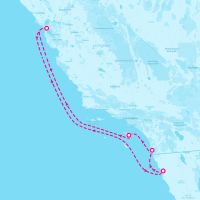 MS Koningsdam November 2, 2024 itinerary map