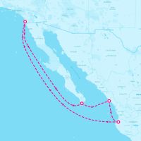 MS Koningsdam December 28, 2024 itinerary map