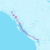 MS Koningsdam September 20, 2025 itinerary map