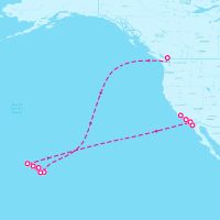 MS Koningsdam October 4, 2025 itinerary map
