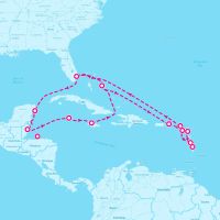 MS Koningsdam January 3, 2026 itinerary map