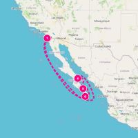 MS Koningsdam October 23, 2027 itinerary map