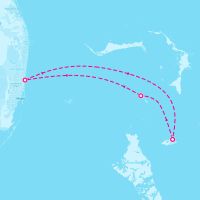 Liberty of the Seas January 26, 2024 itinerary map