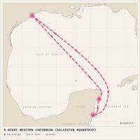 Liberty of the Seas July 19, 2027 itinerary map