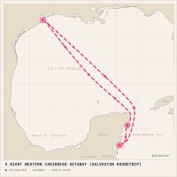 Liberty of the Seas October 2, 2027 itinerary map