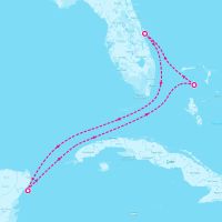 Mariner of the Seas January 29, 2024 itinerary map