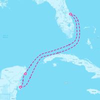 Mariner of the Seas February 3, 2024 itinerary map