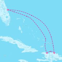 Mariner of the Seas March 16, 2024 itinerary map