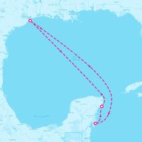 Mariner of the Seas November 15, 2025 itinerary map